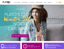 Tablet Screenshot of platosclosetwinstonsalem.com